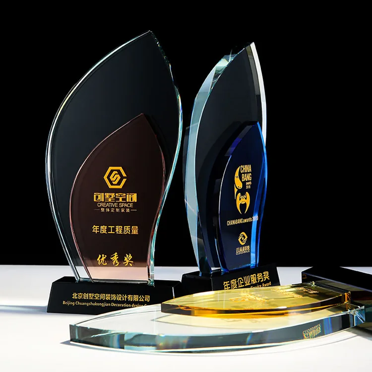 crystal laser plaque employee recognition awards factory