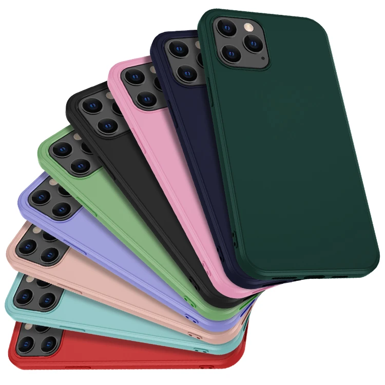 

2020 Xlevel Brand New Shockproof Luxury Liquid Silicone Case For iPhone 12 11 Pro Max, Black/light green/pink/red/dark blue/matcha green/light pink/purple