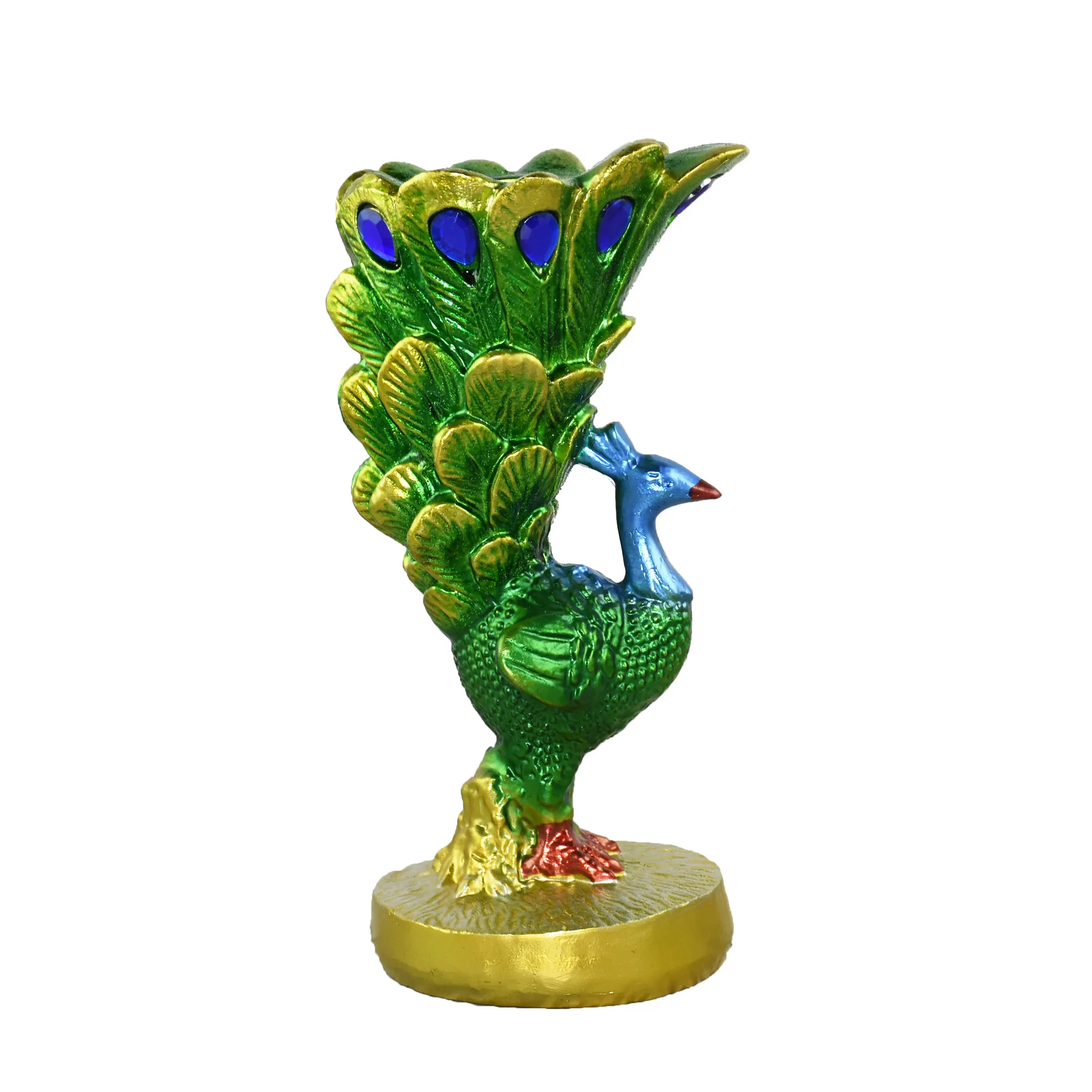 2021 New Creative European-style Peacock Candlestick Resin Candle ...