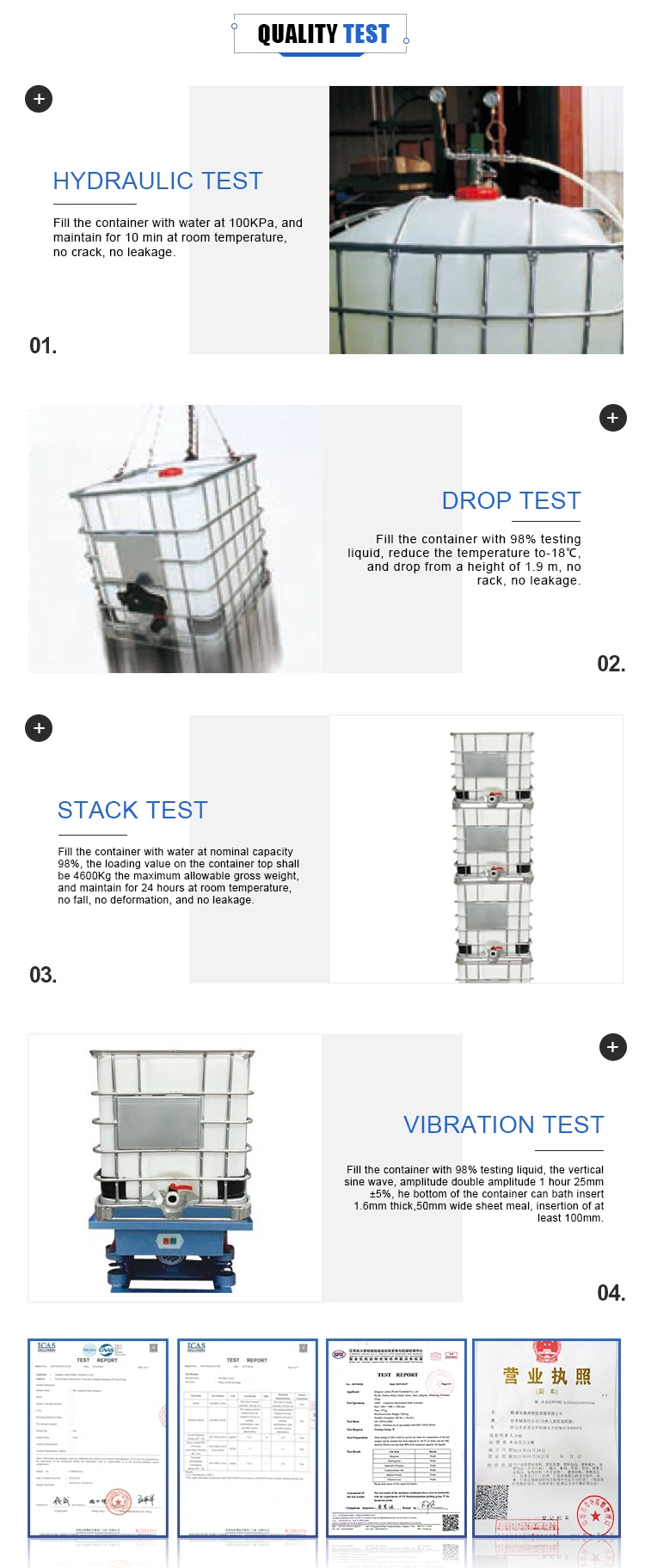 Nice Price 1000L Stainless Steel Ibc Tote Tank For Chemical Oil