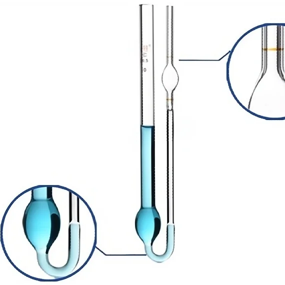 1831 W.Ostwald Viscometer Glass Capillary Single Ball Viscometer 0.7mm ...