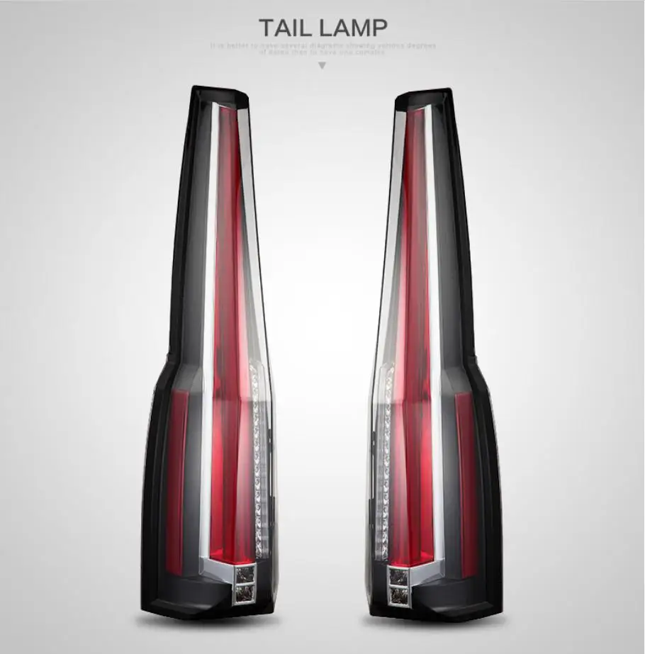 VLAND factory for car taillights for Tahoe 2015-2016 LED tail light plug and play for  Suburban tail lamp