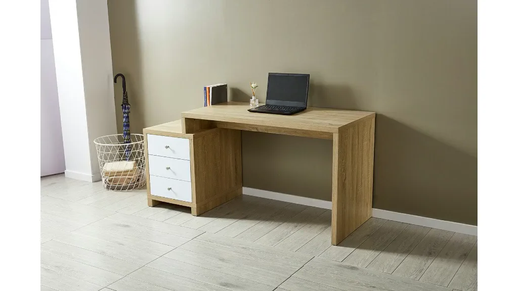 High Quality Meeting Table Filing 3 Oak White Drawers