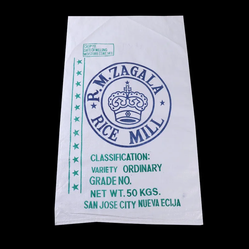 Green PP Woven Bag Sacks for Rice Flour & Wheat - 40kg, 50kg, 100kg