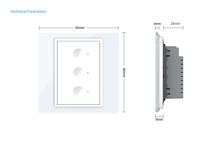 Livolo UK Smart Alexa Google Home Automation System 1 Gang Zigbee Touch Module Wall Switch - ANKUX.COM