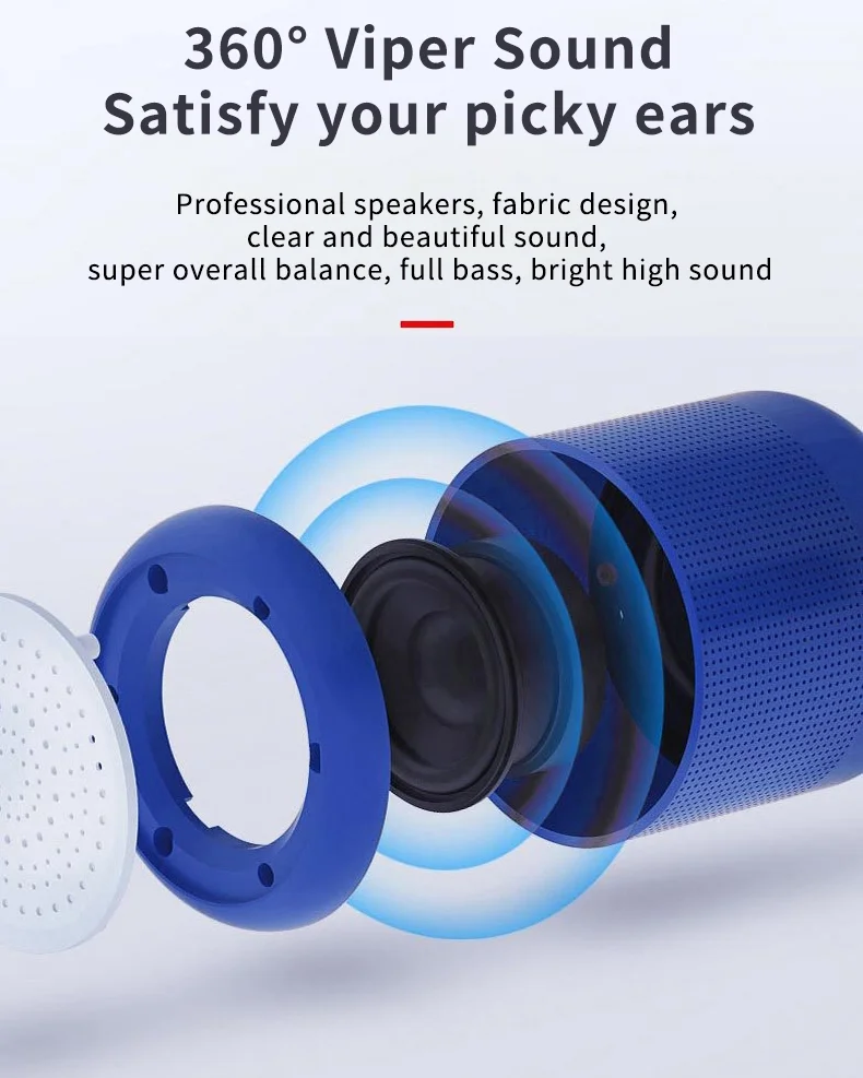 New Fashion Design Mini Loudspeakers 2020 Waterproof BT Mini Blue Wireless Speakers - ANKUX.COM