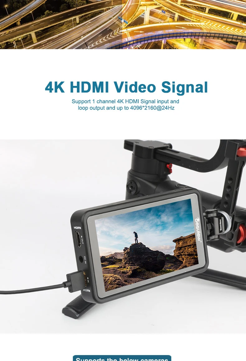 Desview R5 5.5'' HDMI touch screen monitor IPS Display Full HD 4K HDMI on camera monitor with custom 3D-Lut/HDR