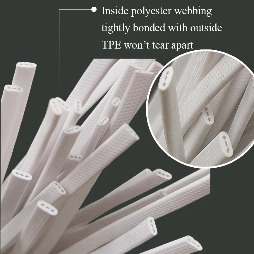 white tpe coated polyester webbing