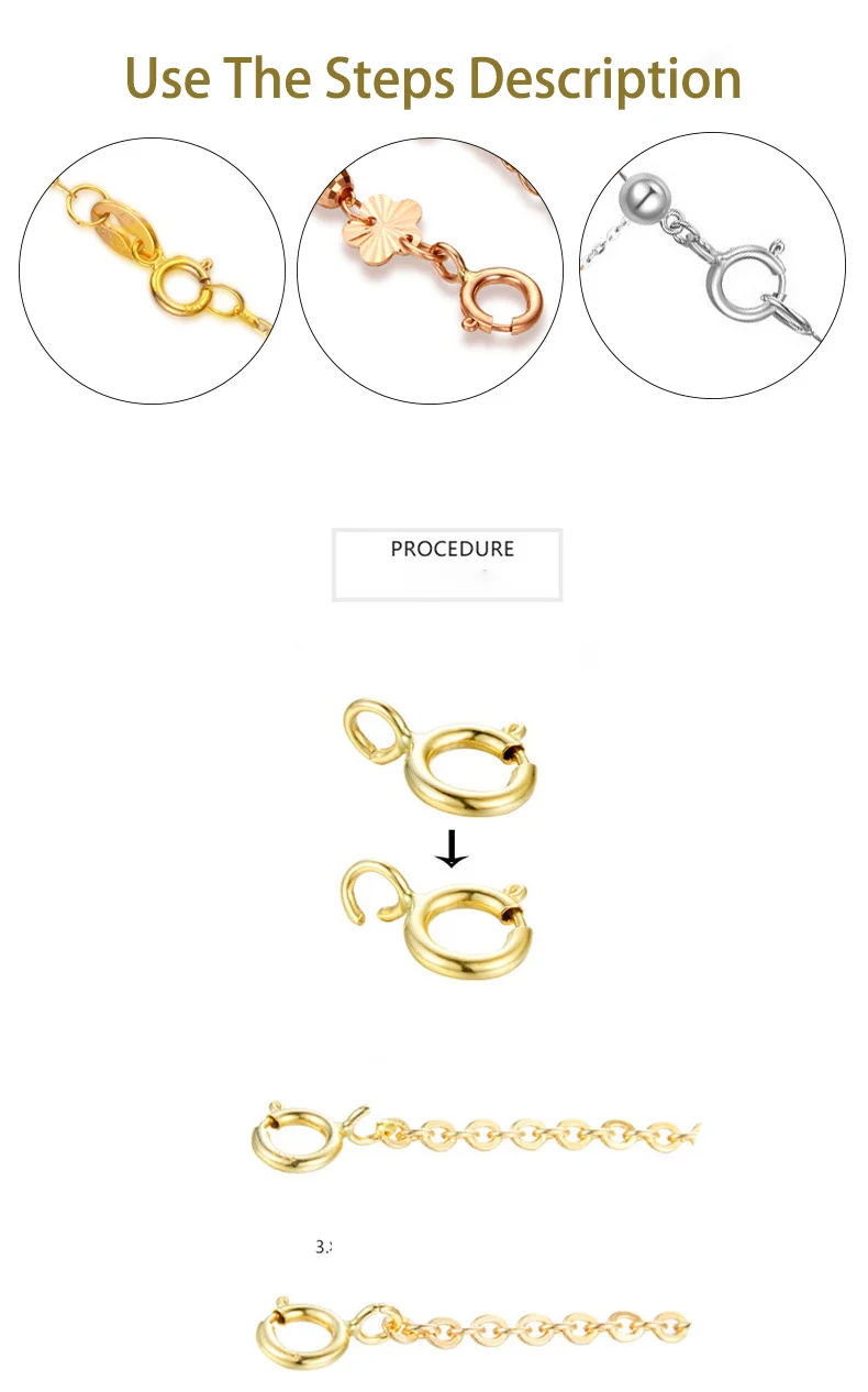 9k 10k 14k 18k Solid Gold Pearl Necklace Spring Clasps Au750