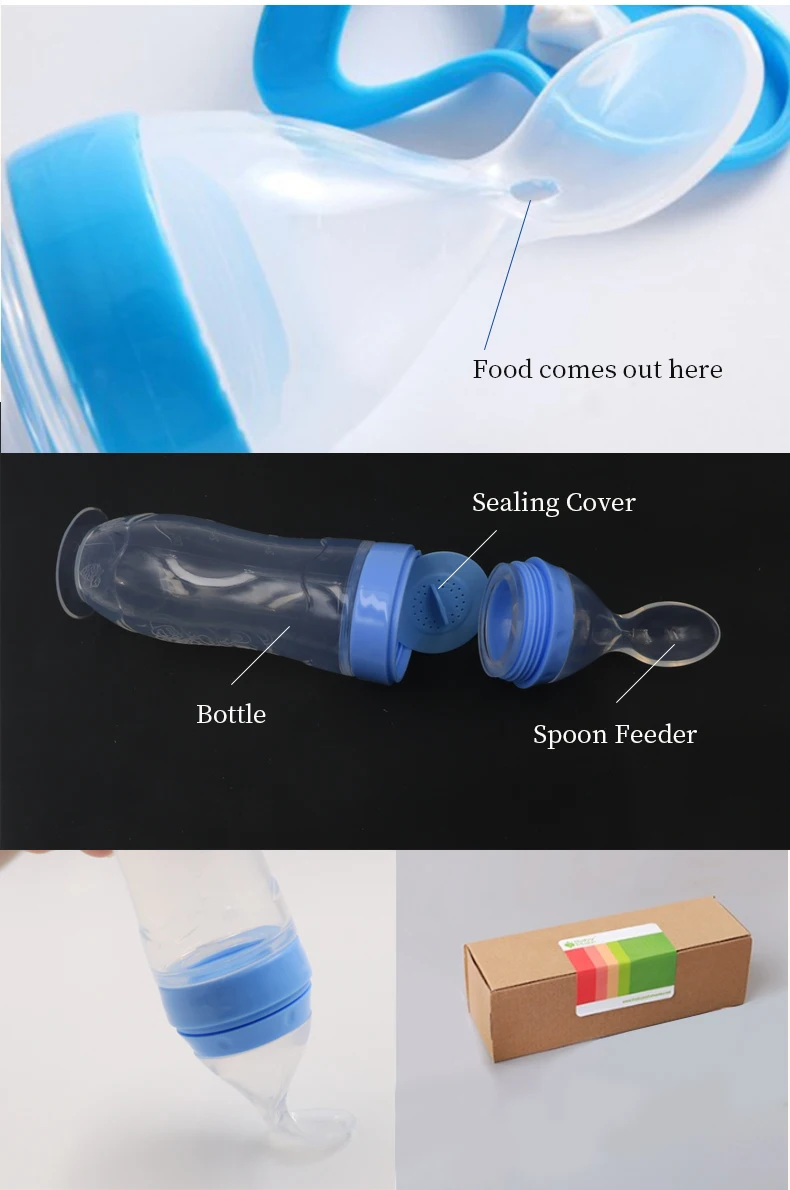 Leatchliving Standard Silicone Baby Feeder With Suction Cup At The