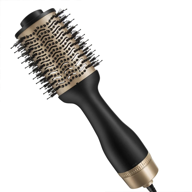 
Hot Hairbrush 1200w Volumizer Professional One Step 220v Air Nozzles Diffuser Comb Hair Dryer Blow Brush 