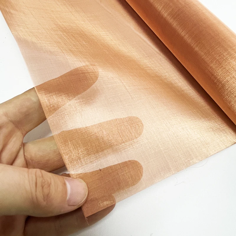 Pure Copper Wire Mesh Screen Fabric For Faraday Cage, EMF RF Shielding, Decorate Facade, Divide Space, Filter