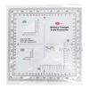 Plastic MAP MARKING PROTRACTOR square military ruler with triangle holes for outdoor hiking