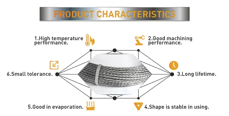 long lifetime rhenium price tungsten filament vacuum coating wire