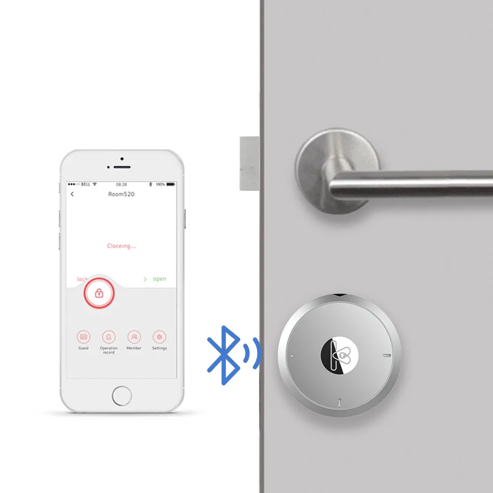 Safety App Bluetooth Wifi Electronic Keyless Smart Door Lock