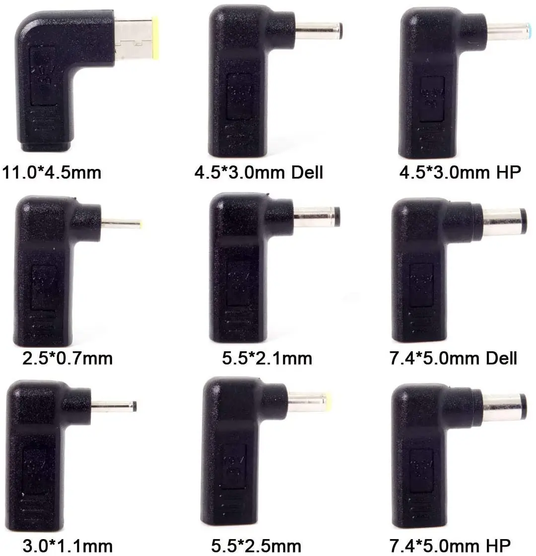 USB Type C Female to Square Male Plug Dc Power Adapter Converter Laptop Charger Connector for Lenovo T450 T450s T460 T470 T470s 