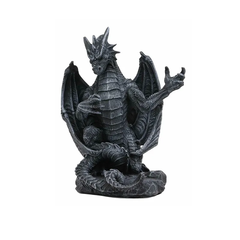 Polyresin Ancient Dragon Cell Phone Holder Home Decor Statue - Buy ...