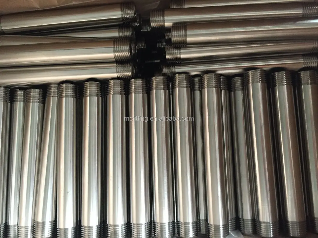 quality kinds of stainless steel 304 316 threaded barrel nipple