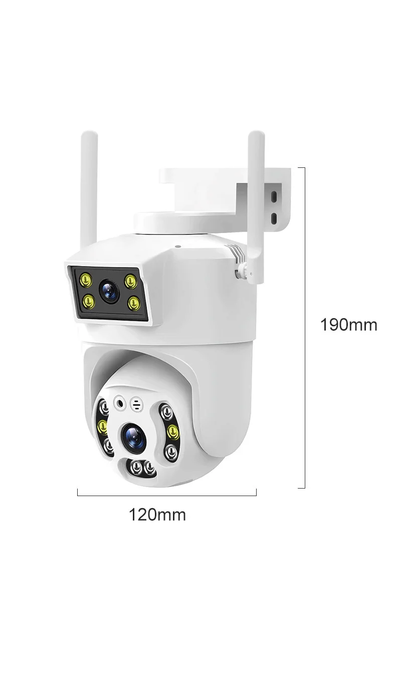 V380Pro Binocular Wifi Smart Camera 360-degree Panoramic 2MP Outdoor Waterproof Monitoring Ball Linkage Home Camera Manufacturer