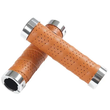 tan bike grips