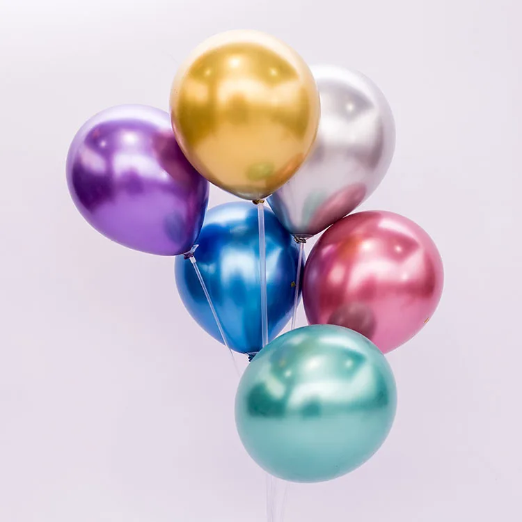 

chrome balloon,2 Bags, Gold, silver, red, blue, green, purple