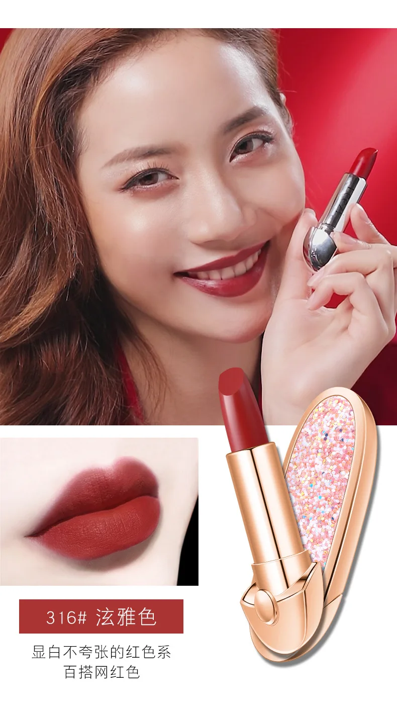 Leezi Newest Cheap Lovely Multi Color Make Up Long Lasting Matte Lip ...