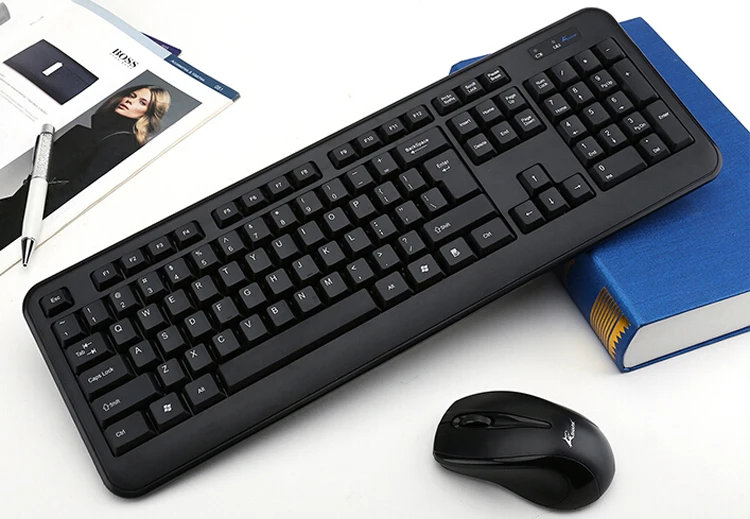 Standard Size 104 Keys Keyboard Mouse Combo 2.4G Wireless Mouse keyboard Kits