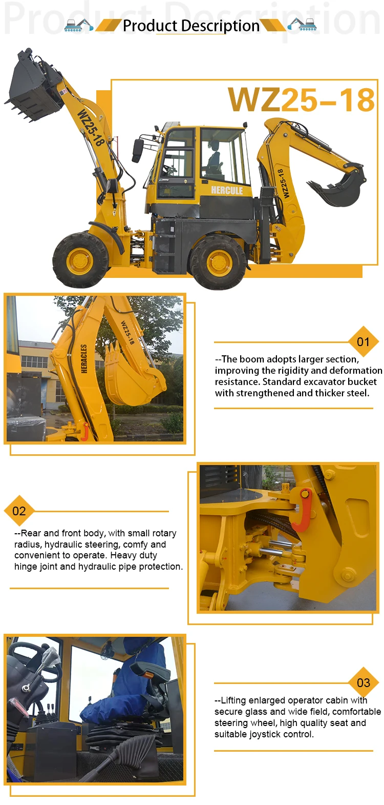 Wz2518 Articulating Backhoe Shovel Loader 2 Ton Machine Price Buy