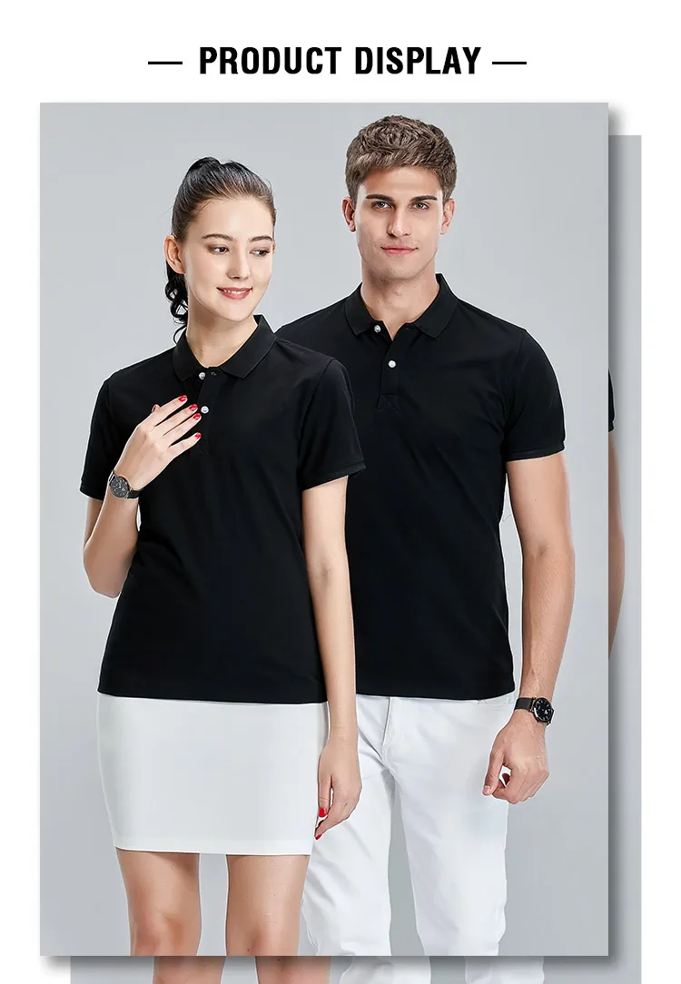 100 % cotton 240gsm unisex customize logo uniforms brand polo for men