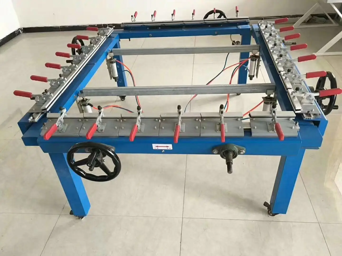 mechanically screen printing mesh stretching machine