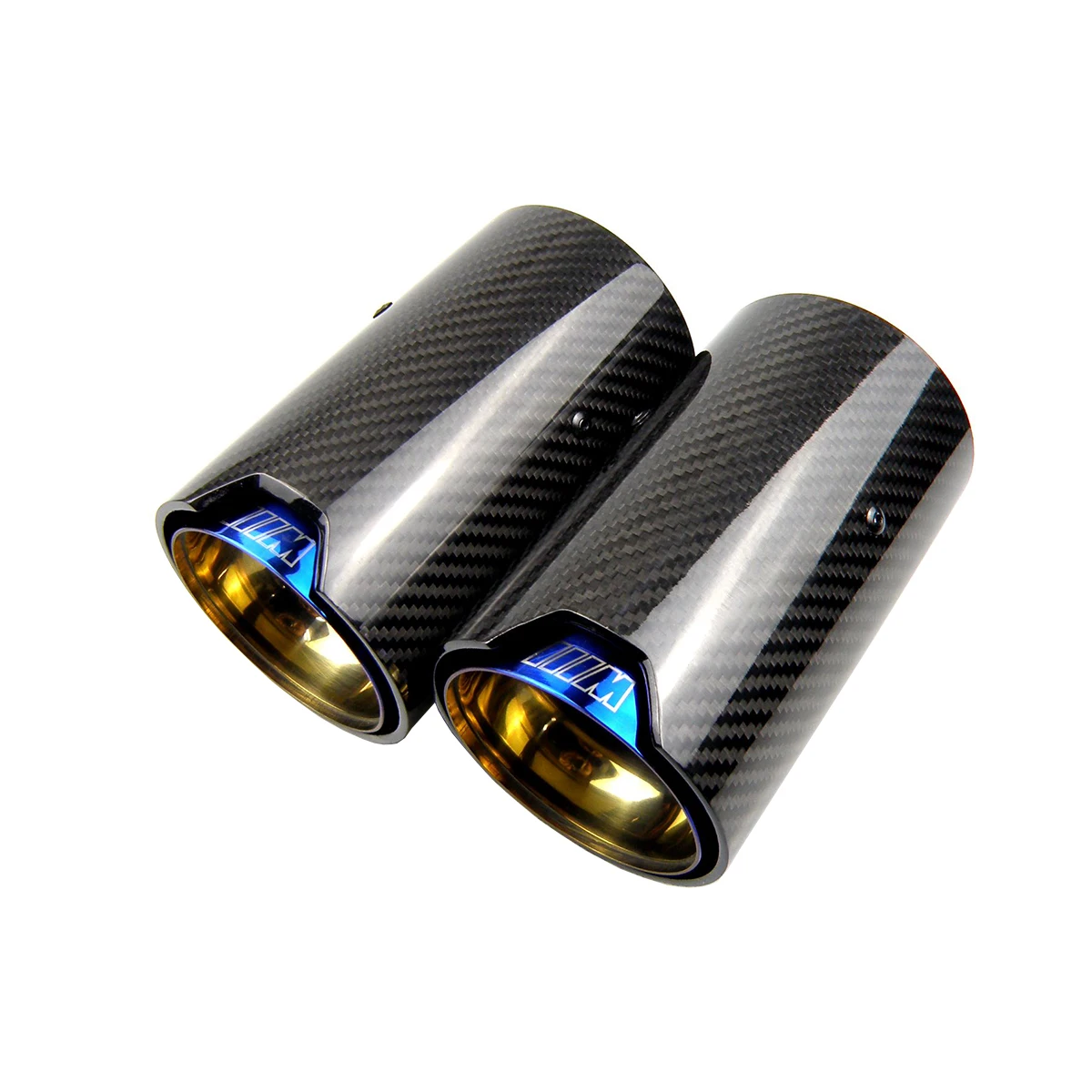 

carbon fiber exhaust tip for BMW,1 Piece, Blue