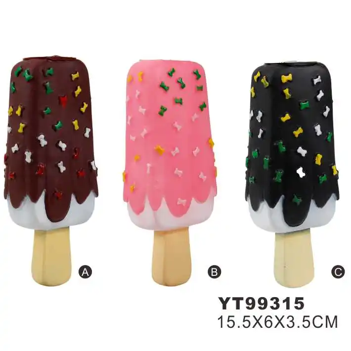 Squeaky Durable Dog Chew Toy Ice Cream Shape Vinyl Dog Toy Buy