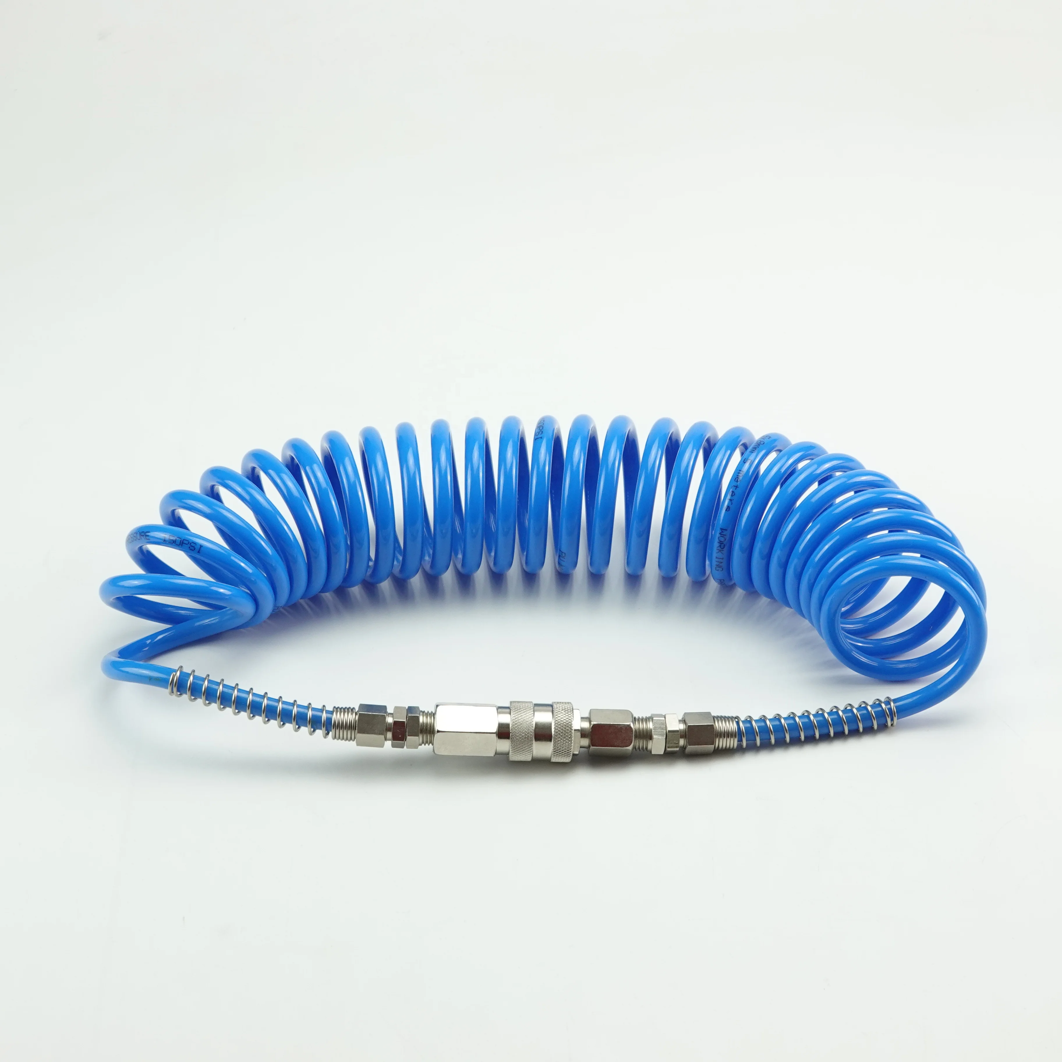 Recoiled Body Pu Air Flexible Pipe Polyurethane Recoiled Pneumatic Air Tube Spiral ...