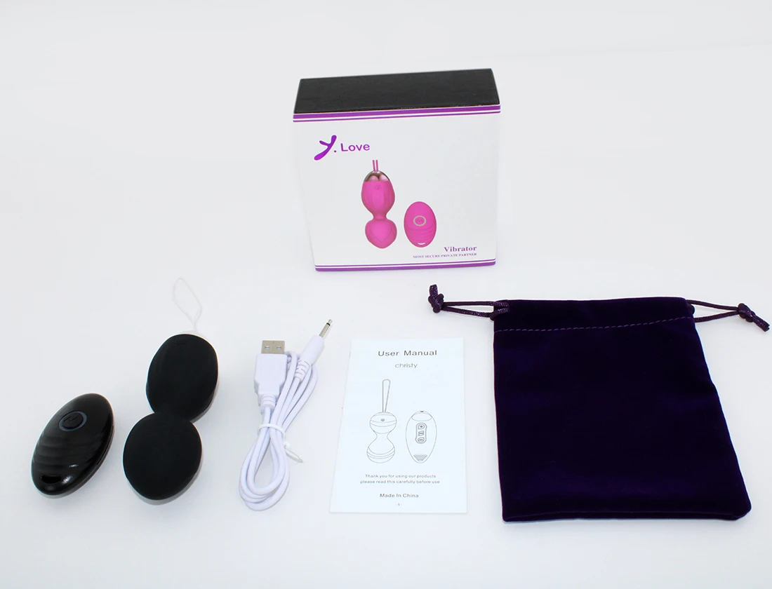 sex shop women vibrator wireless silicone ben wa balls kegel