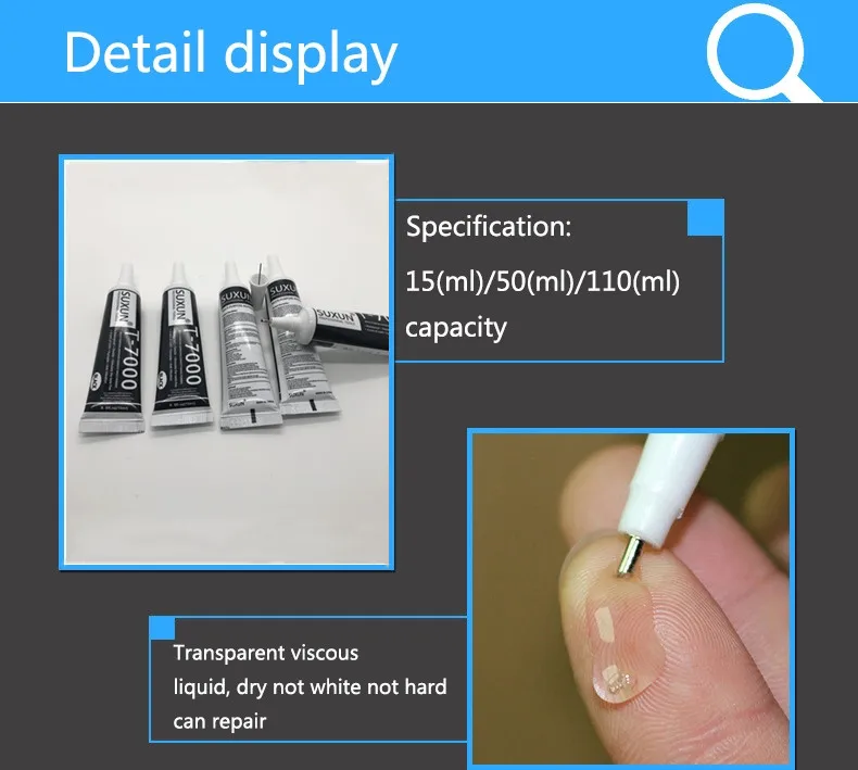 SUXUN T7000 Black Glue - Multi Purpose Adhesive for Repairs