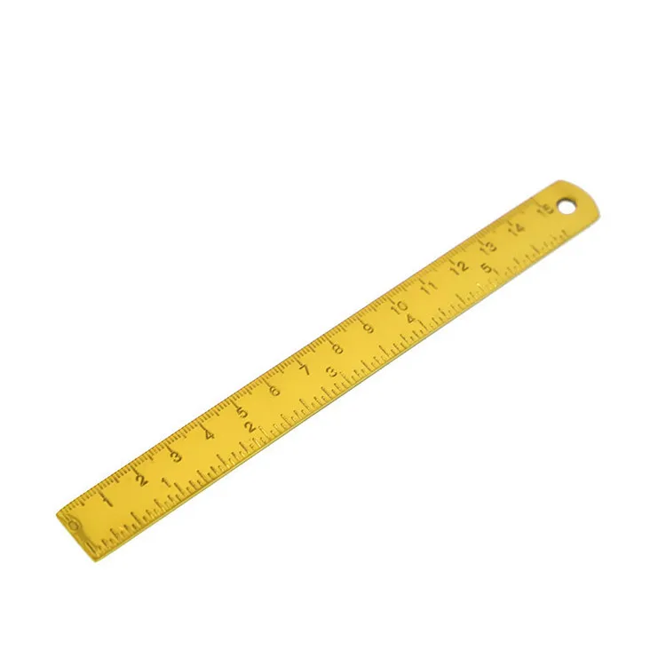Promotional Gold plated metal ruler 6 inch office accessories stainless steel rulers for sale MP-65