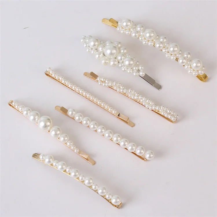 Wholesale High Quality Korean Girl Pearl Hair Pins Handmade New Designs ...