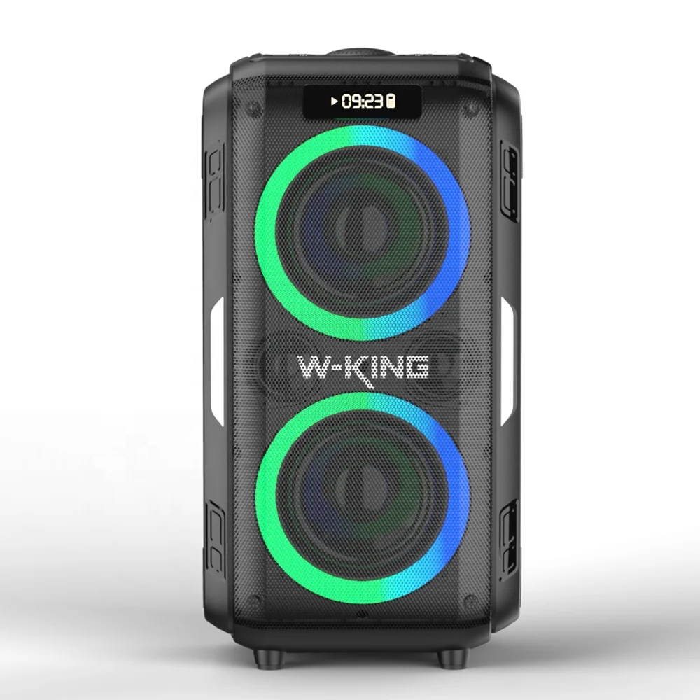 SpeakerW-KING T9-2 80W Bluetooth 5.0 Speaker Bass105Db Sound top LED 12000m AH Batt