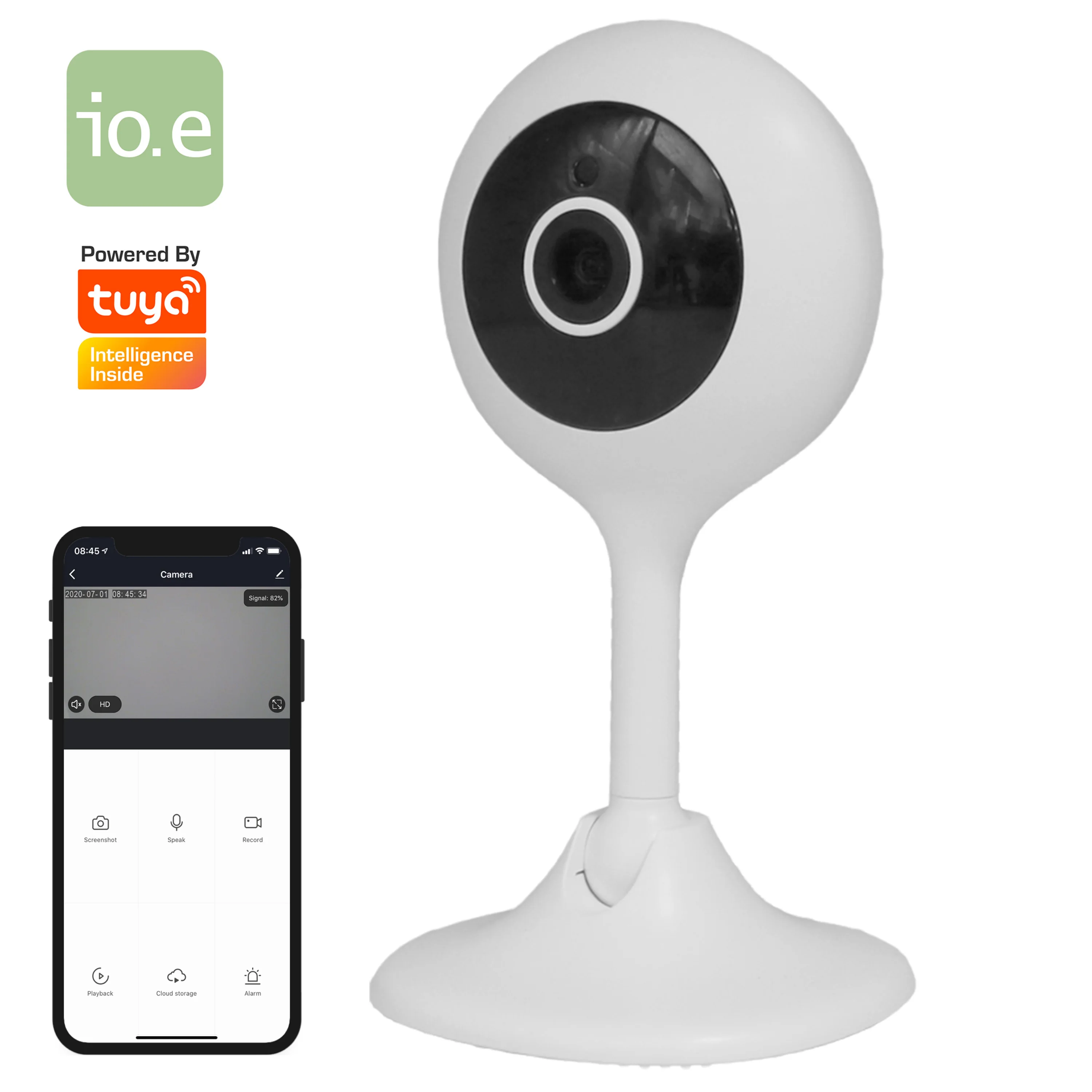
Smart Living Video Camera WiFi 720/1080P Tuya Smart Supports Echo Show 