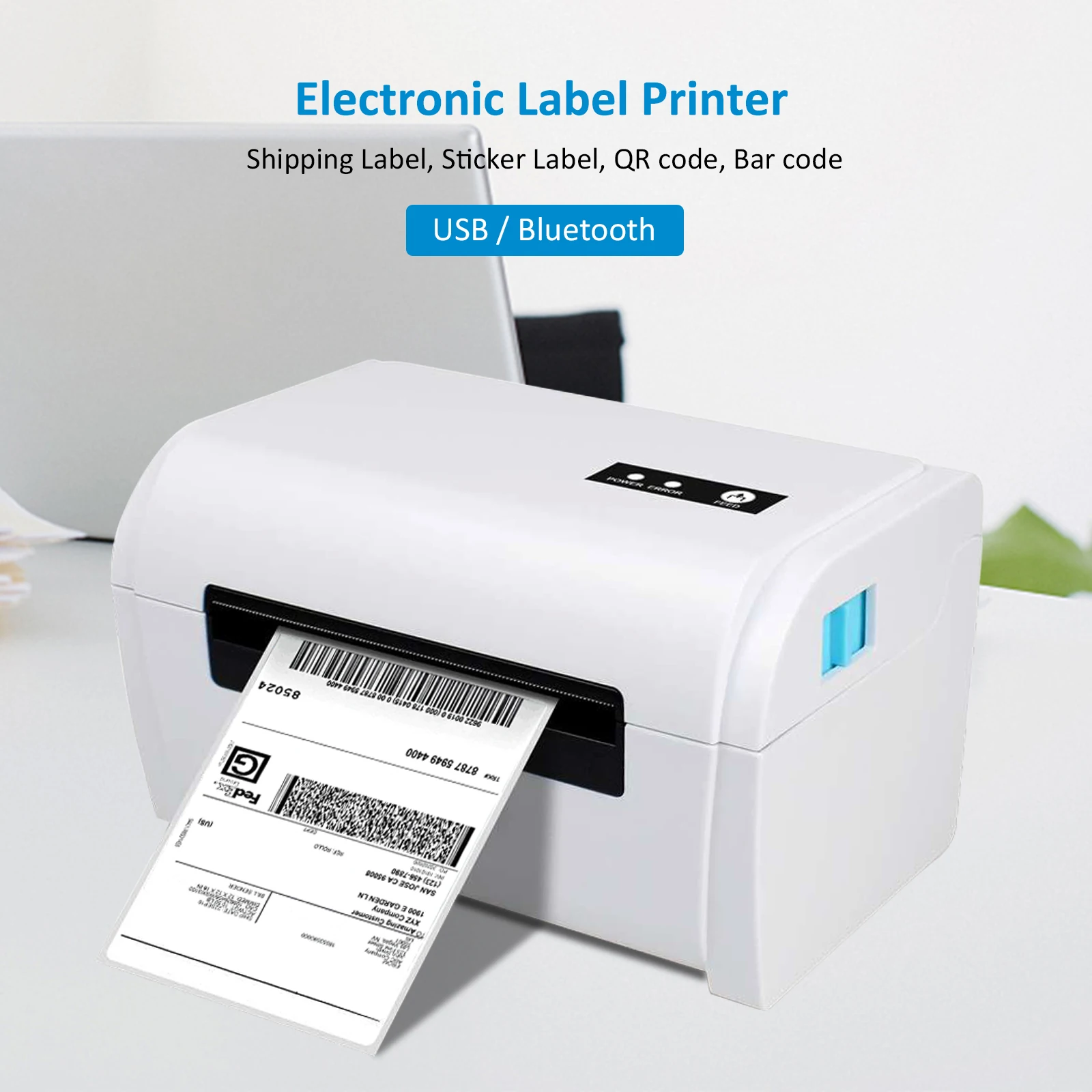 Netum 110mm Thermal Barcode Shipping Label Printer For Logistics