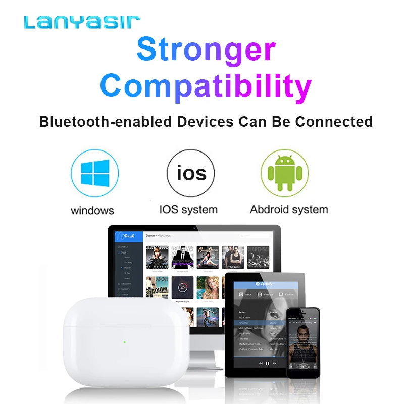 OEM Logo Lanyasir newest i100000 tws BT 5.0 Wireless Sport Earbuds wireless Earphone TWS I100000 - ANKUX.COM