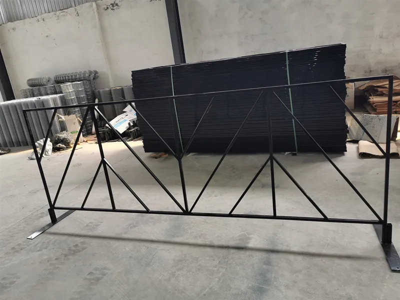 Road crowd control barrier /concert /events  orange / white / black barricades / metal  portable safety  fencing