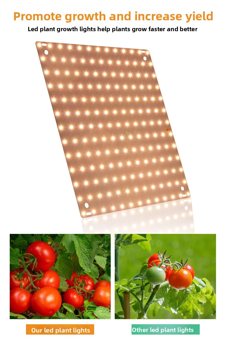 product led plant light indoor ultra thin full spectrum plant growth light greenhouse seedling quantum plate plant light298-7
