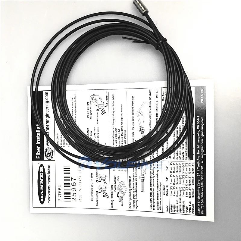 Details about   Banner Fiber Optic Sensor Cable  39152 PIR1X166U New In Box 