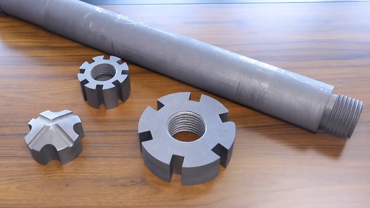 China High Strength Melting Aluminum Graphite Rotor And Shaft Buy