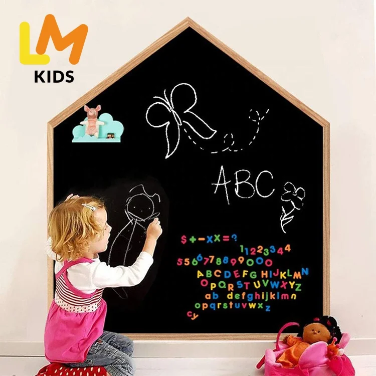 thumbnail interactive-video image 1 of KDG Chalkboard Contact Paper Roll - 17.7" X 84" Self Adhesive Blackboard Wallpaper, Reusable & Erasable 1 of 13