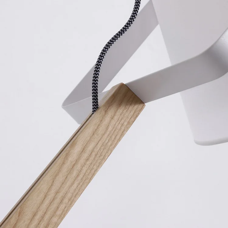 2020 China New Arrival Industry Iron Lampshade Modern Lamp Wooden Adjustable Unique Floor Lighting For Hotel Home