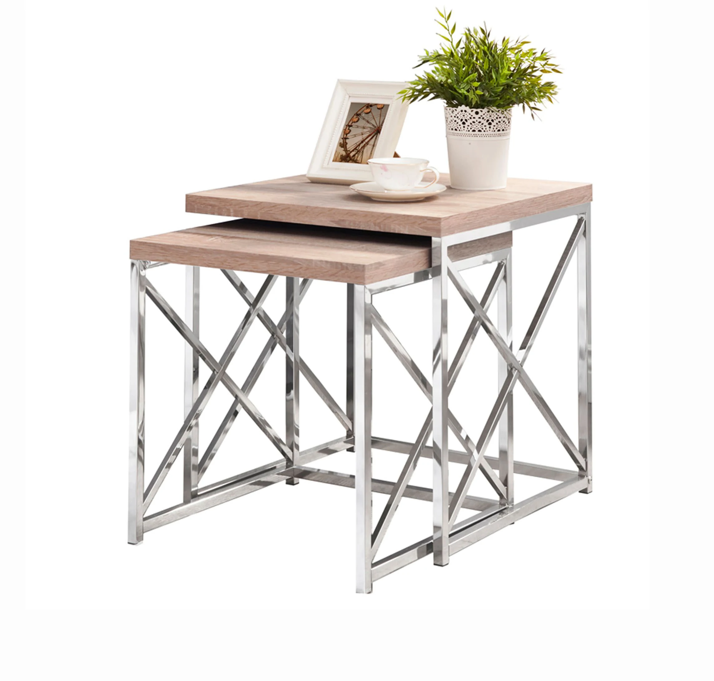 Gold Side Table And End Table Set 2 Pcs Buy Gold Steel Side Table