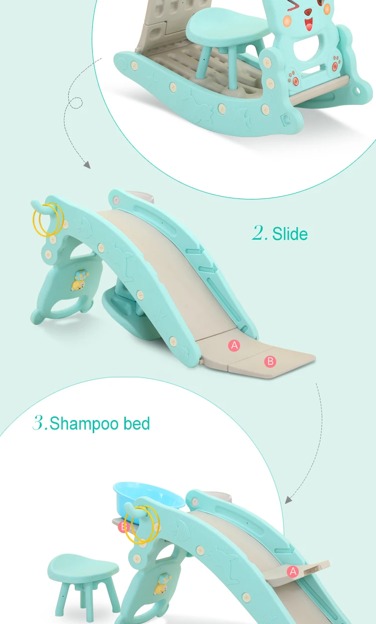 Feelkids Hot Sale Durable Eco-Friendly Reclining Adjustable Plastic Shampoo Chairs for Kids Living Room Use manufacture