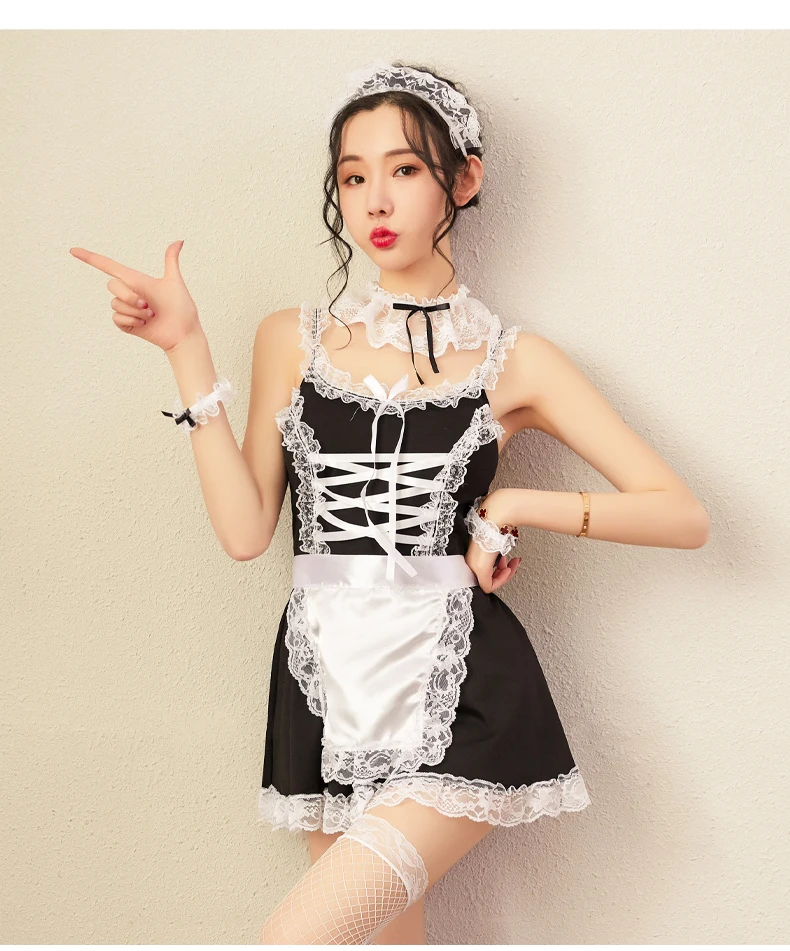 New Ladies Sexy Lingerie Role Play Maid Uniform Sexy Underwear Outfit